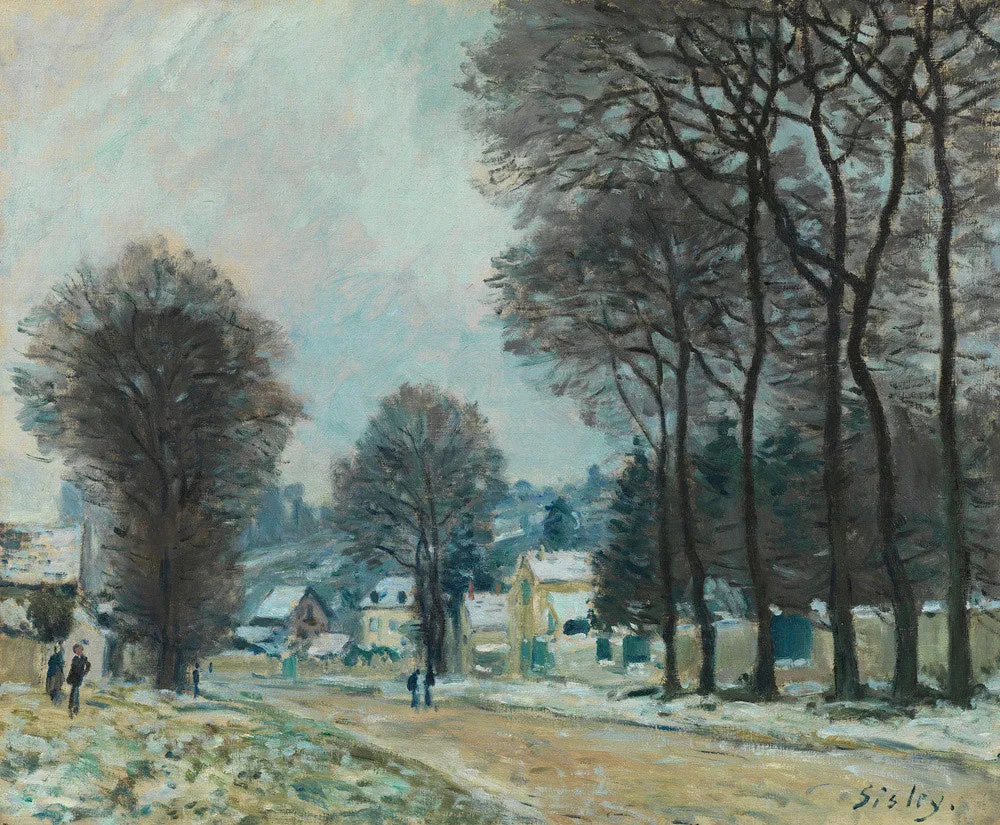 Alfred Sisley, Snow at Louveciennes