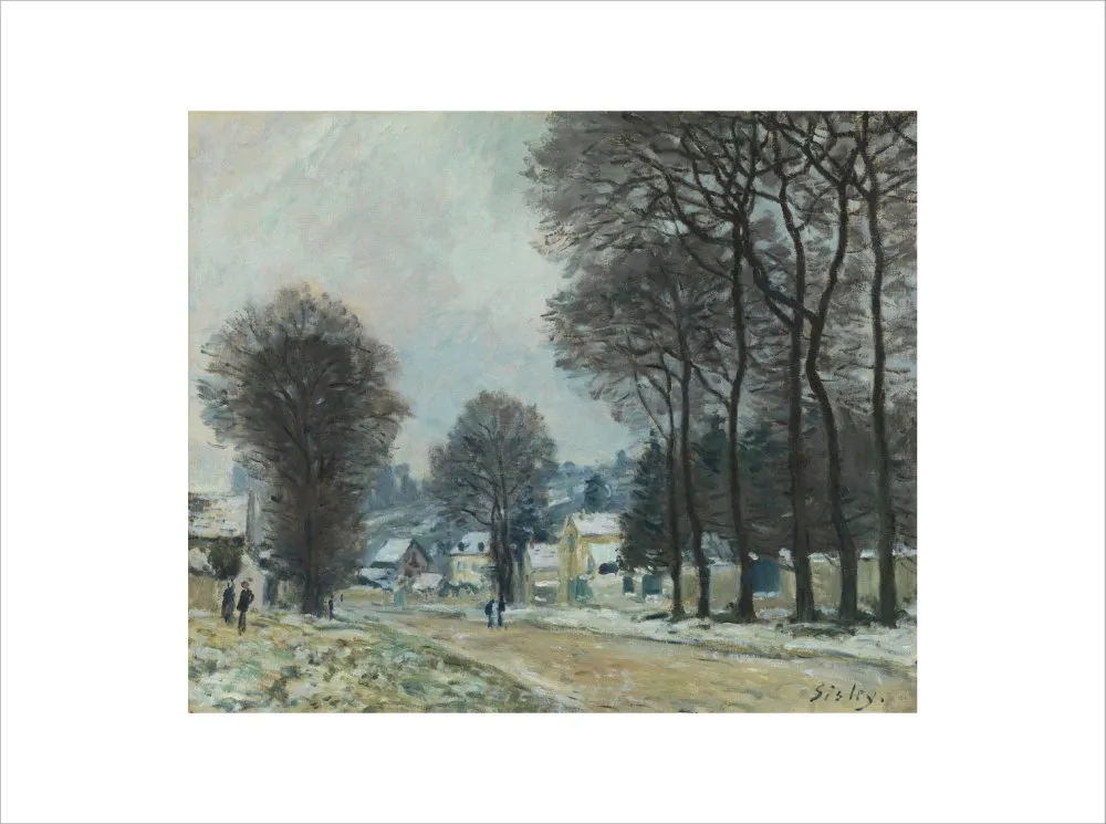 Alfred Sisley, Snow at Louveciennes