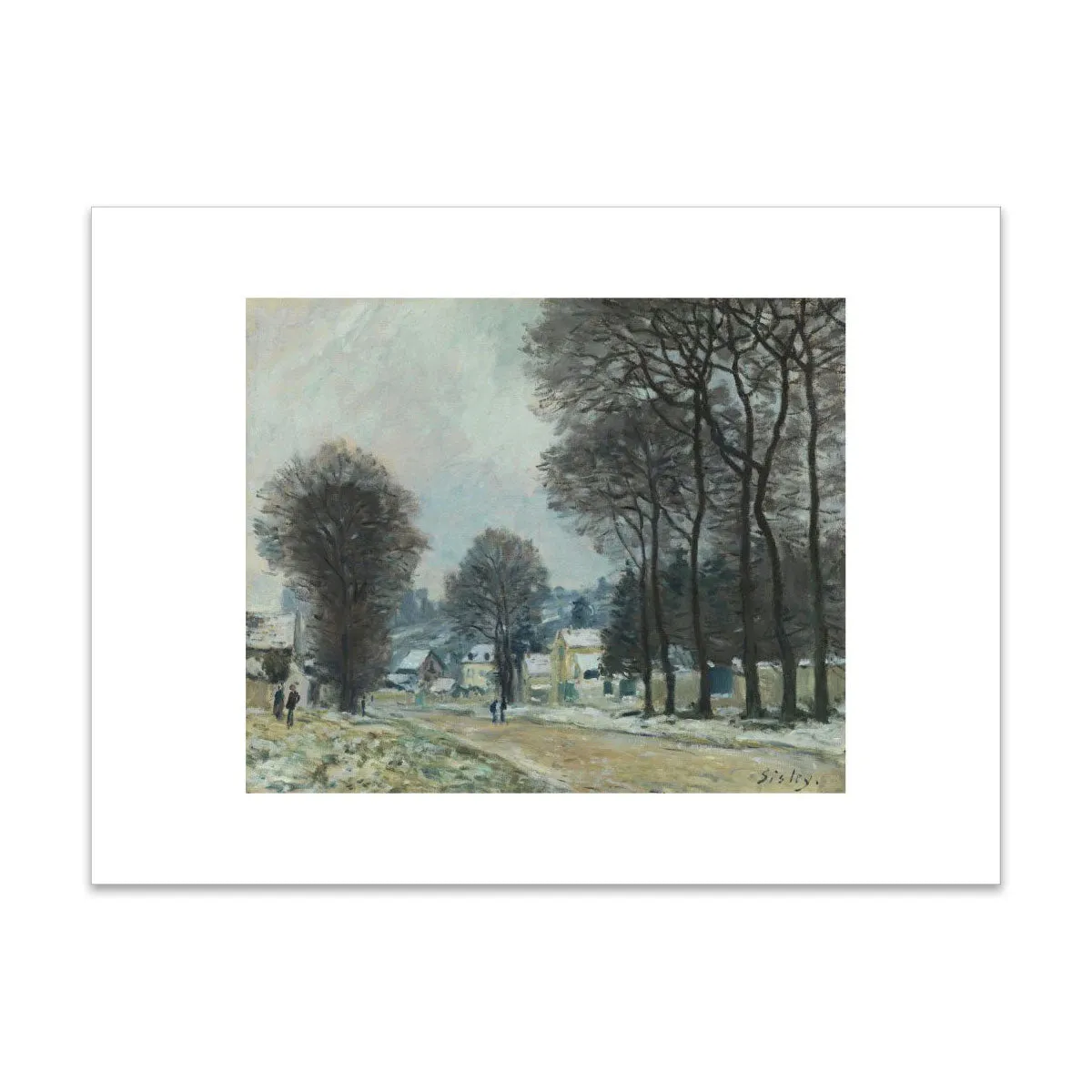 Alfred Sisley, Snow at Louveciennes