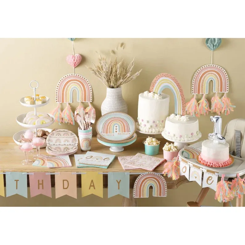 Boho Rainbow Large Plates