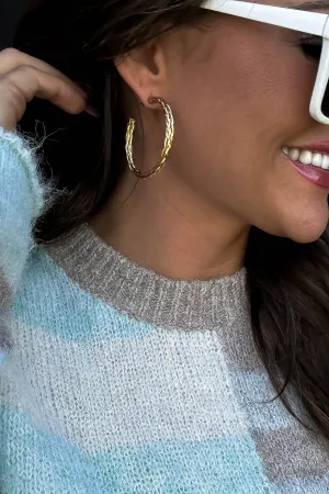 Braided Gold Hoop