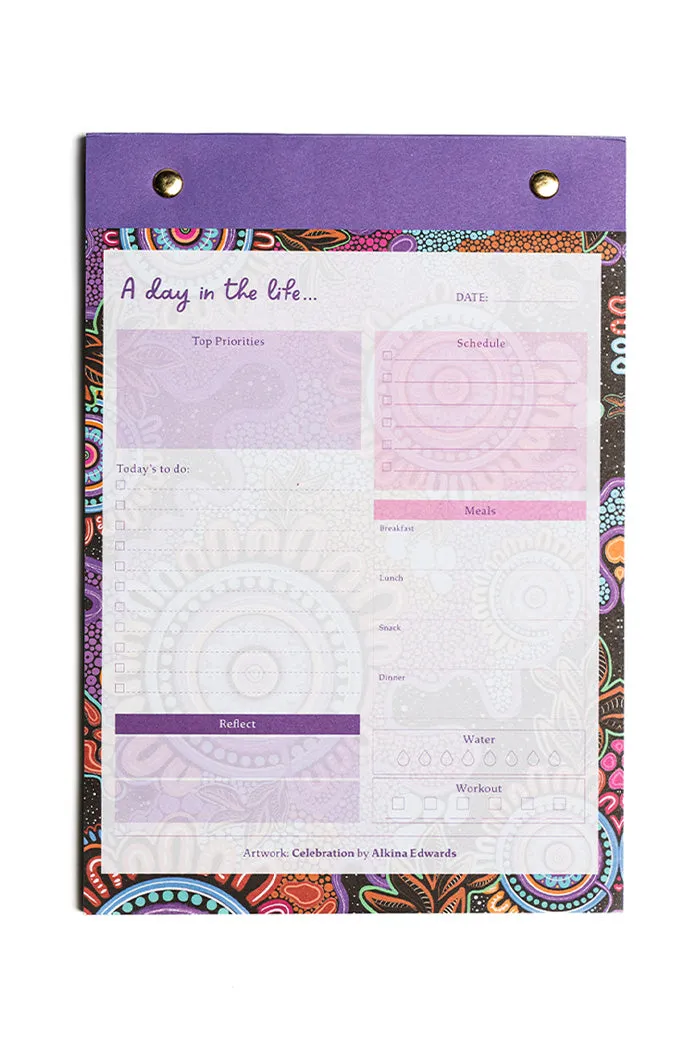 Celebration A5 Daily Planner Notepad