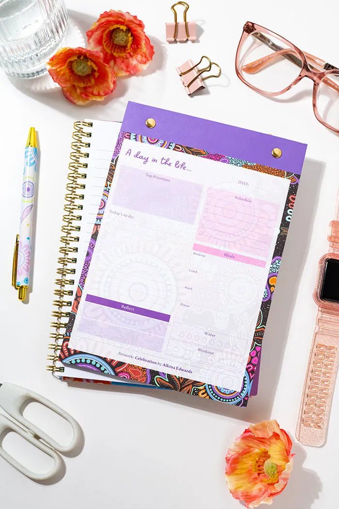 Celebration A5 Daily Planner Notepad
