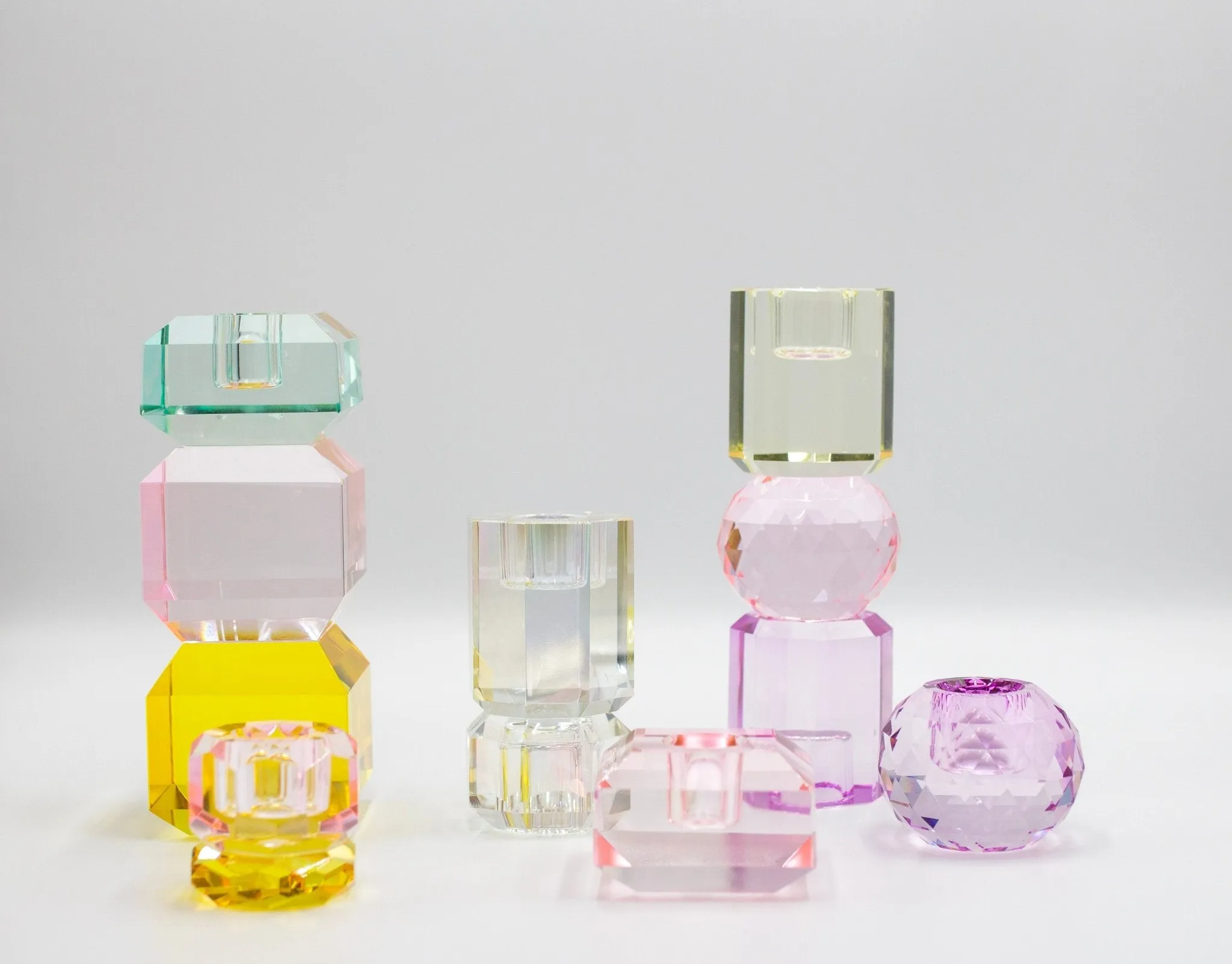 Crystal Cube Candle Holder