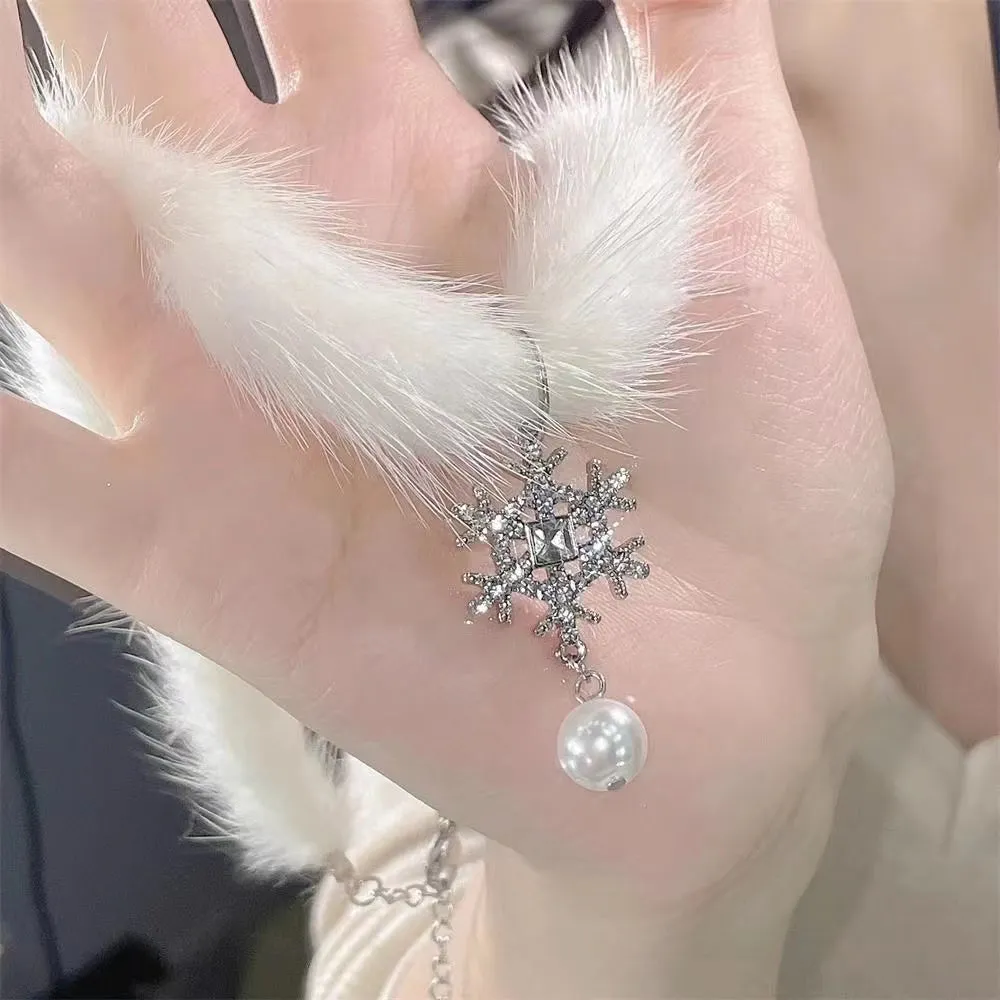 Edelweiss Autumn and Winter Plush Choker Necklace