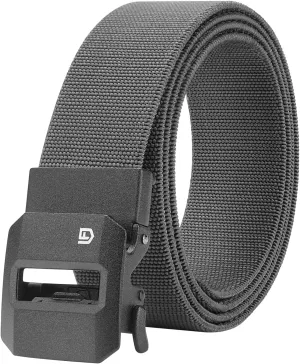 FAIRWIN Ratchet Belt Men - Tactical Stretch Nylon Web Work Belts, Gift for Casual Jeans, Pants, Golf, and Everyday Use