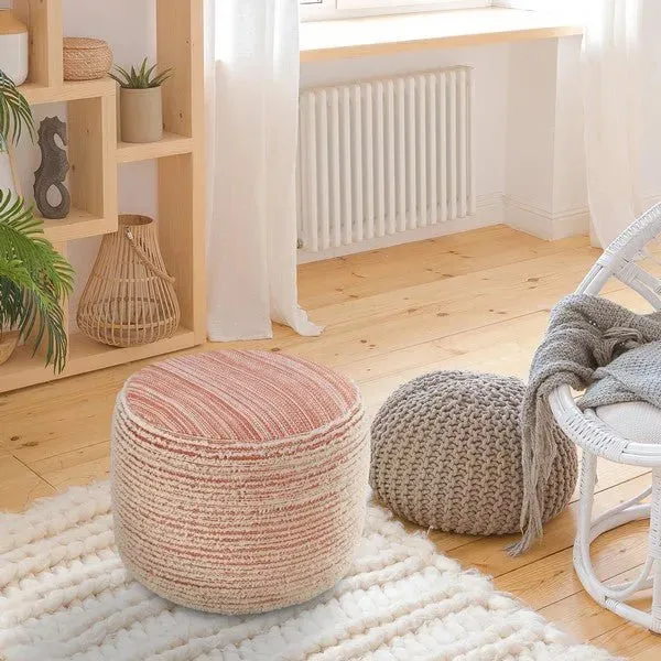 Havana 34025CRL Coral Pouf