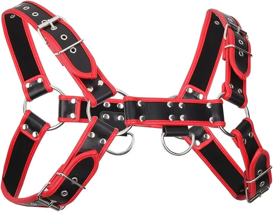 Men's Faux Leather Body Chest Harness Belt Shoulder Cage Belt Party Costume