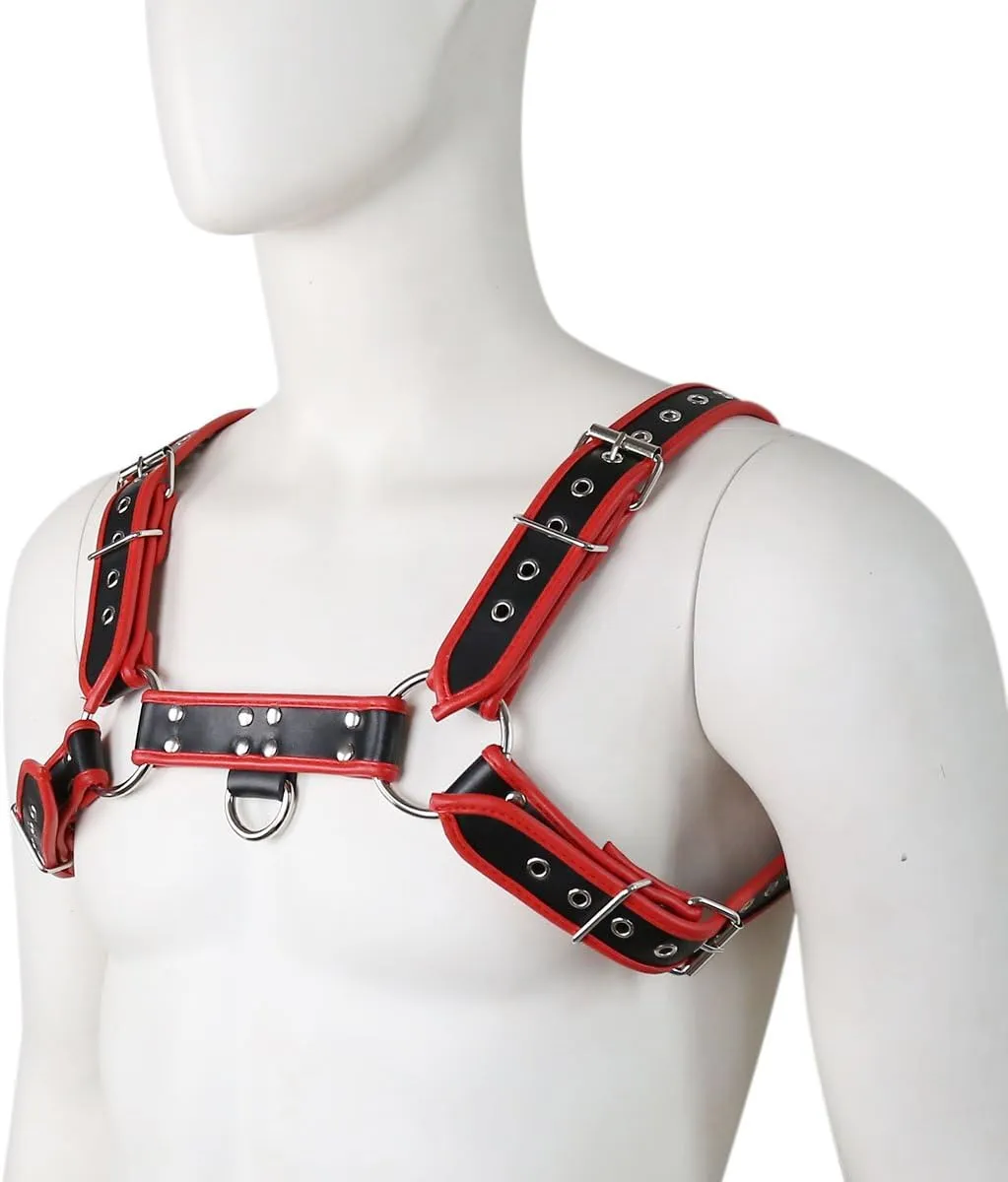 Men's Faux Leather Body Chest Harness Belt Shoulder Cage Belt Party Costume