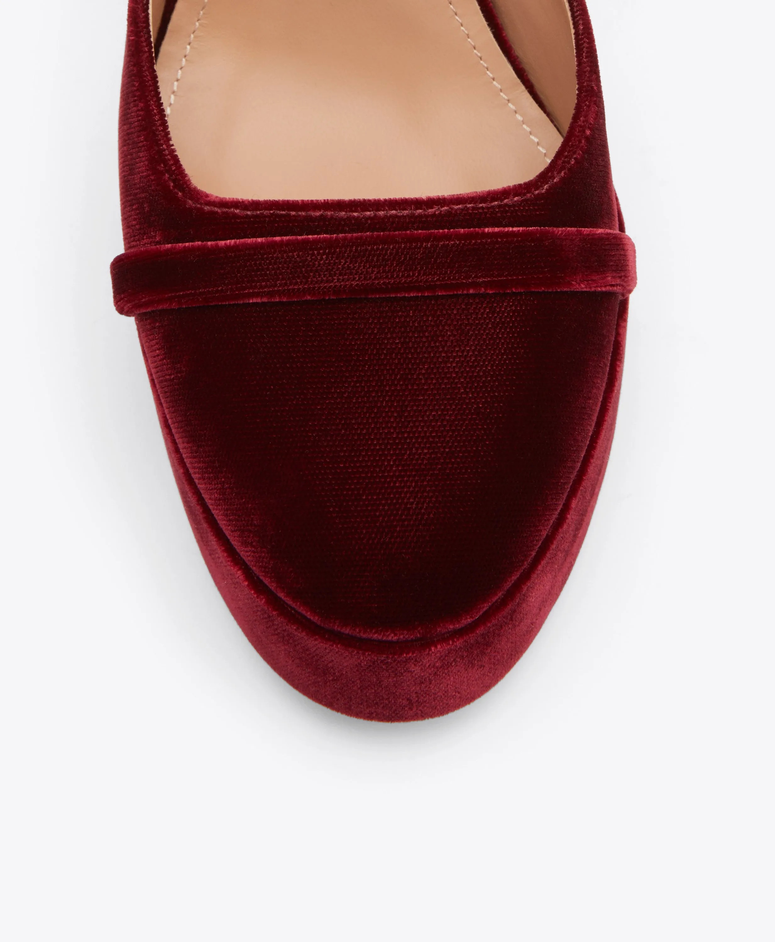 Mora 125 Red Velvet Platforms