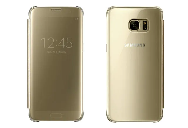 SAMSUNG Original Mirror Clear View Smart Cover Phone Case EF-ZG930 For Samsung Galaxy S7 G9300 S7 edge G9350 Rouse Slim Flip