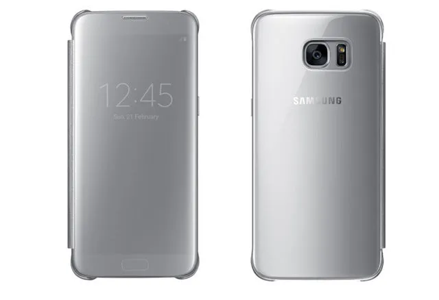 SAMSUNG Original Mirror Clear View Smart Cover Phone Case EF-ZG930 For Samsung Galaxy S7 G9300 S7 edge G9350 Rouse Slim Flip