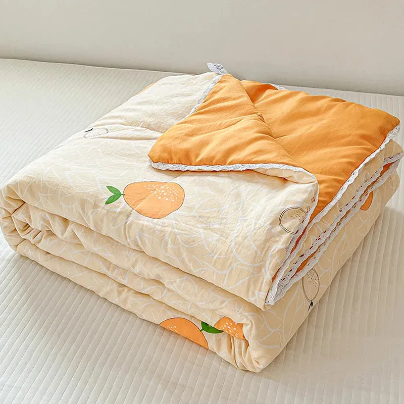 SINOTAO  -  Cute Dinosaur Quilts Summer Spring Breathable Polyester Cotton Twin Full Size Bed Blanket Soft Thin Boys Girls Home Textile